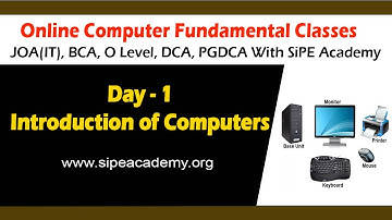 Computer Fundamentals || Day 01 || HPSSC, JOA(IT), BCA, DCA, O Level , CCC, PGDCA