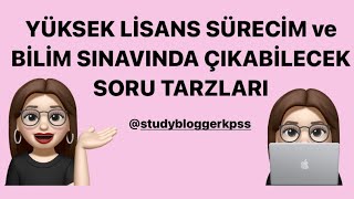 Yüksek Lisans Bilim Sınavı Soru Tarzları #kpss #ales #yükseklisans #matematik #eğitimi