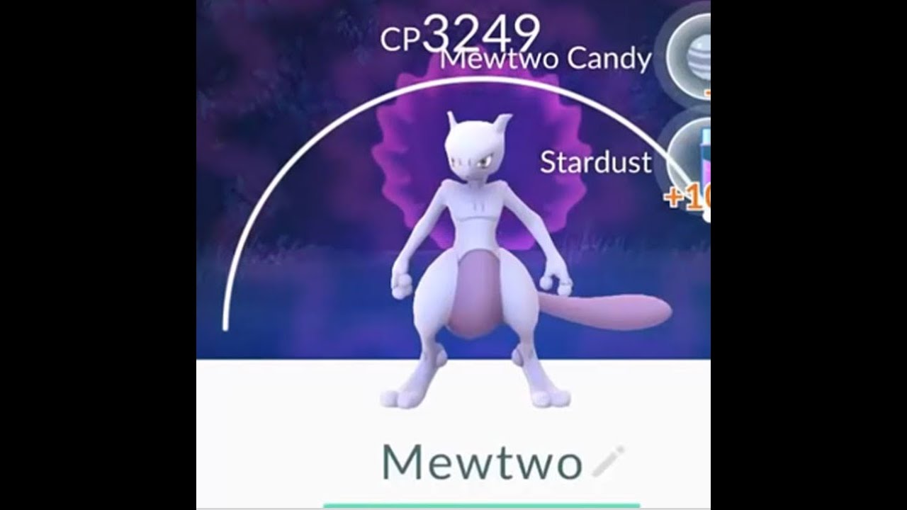 sorry paragon The Legendary Pokemon MEWTWO with CP up to 3000 has caught