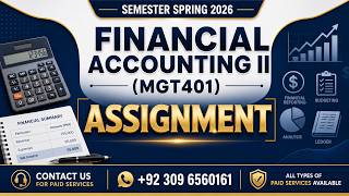 MGT401 Assignment 1 Solution Spring 2026 | 100% Correct By VU Bright Sparks
