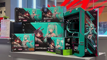 NEW ROG Hatsune Miku GAMING PC Setup! AMD Ryzen 9 9950X3D + RTX 5080 + Helios Miku