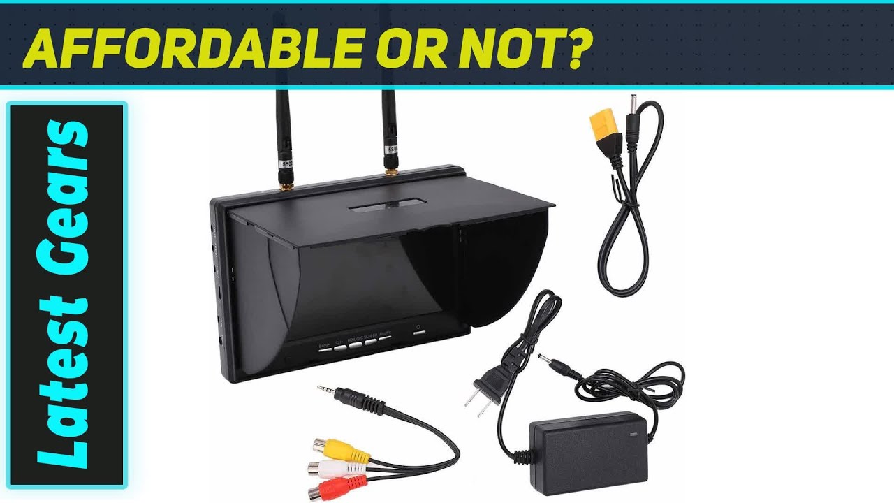 Ultimate 7-inch FPV Monitor: 5.8Ghz 40Ch Dual Receiver