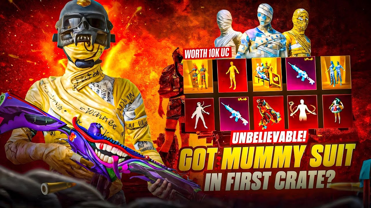 OMG 😱NEW GLACIER MUMMY SUIT CRATE OPENING ||WORTH 11K UC FOR MUMMY SUIT || ☠️