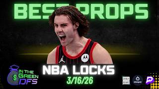 BEST NBA PROPS TODAY | BEST 5 BETS | MONDAY 3/16/26 | BONUS BET 🔥