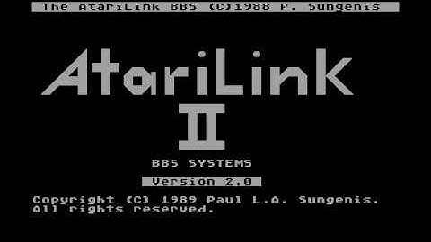 AtariLink 2.0 Prototype (BBS Software)
