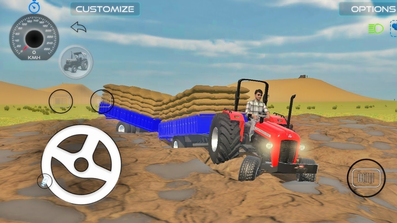 Swaraj Tractor Wala Geming video India Vehicles Simulator 3D