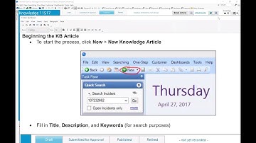 How to Create a New KB Article in Cherwell