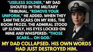 My Dad Called Me A Useless Soldier At The Military Tribunal - Until Admiral Saw My Rib Scars...