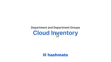 How to Set Up Departments & Department Groups on DineConnect | Powered by Hashmato