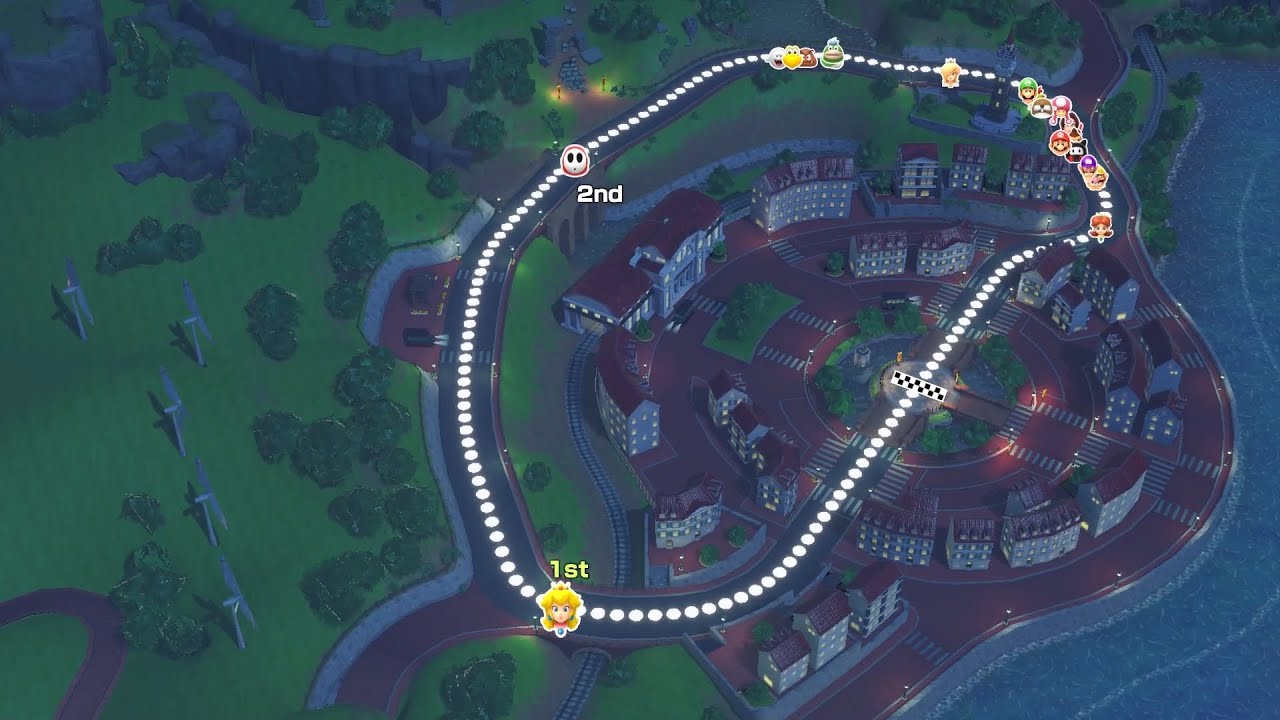 Super Mario Party Jamboree Bowser Challenges #7 Koopathlon Peach