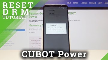 How to Reset DRM CUBOT Power - Delete Digital Rights