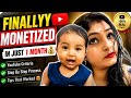 How I Monetized My YouTube in 1 Month — Full Journey + Strategy 😍💰
