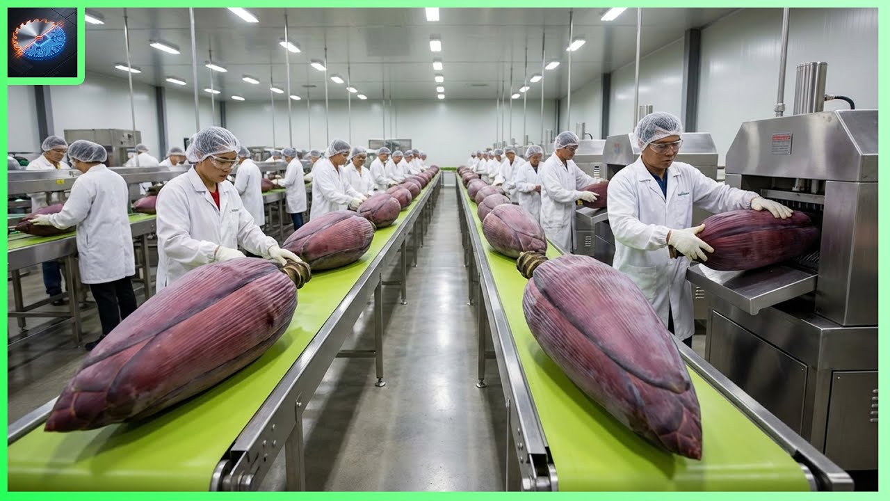 Inside A High Tech Factory: How Banana Waste Is Transformed Into Expensive Fabric (Full Process)