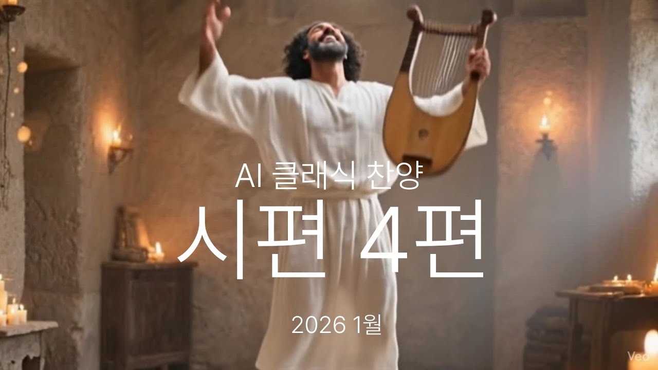 [클래식 성가] 시편 4편: 주님이 주신 넘치는 기쁨! | 4K AI 뮤직비디오