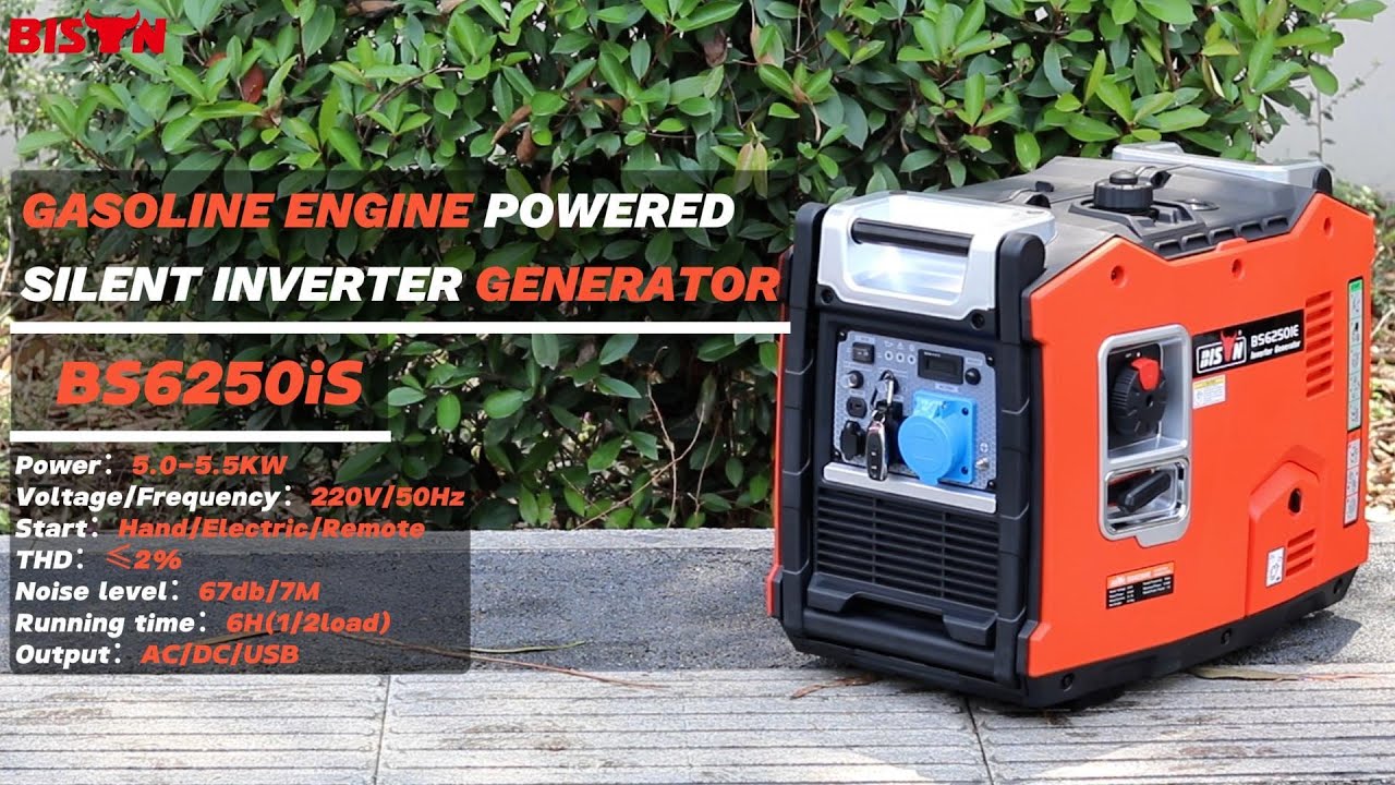 BISON TIPS Hand, Electric, Remote To Start 5kw Silent Inverter Gasoline Generator