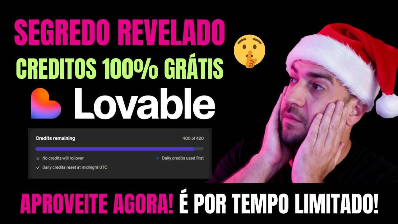 PRESENTE DE NATAL: Ganhe R$ 500 em Créditos no Lovable (Passo a Passo) 100% GRÁTIS, RÁPIDO E OFICIAL