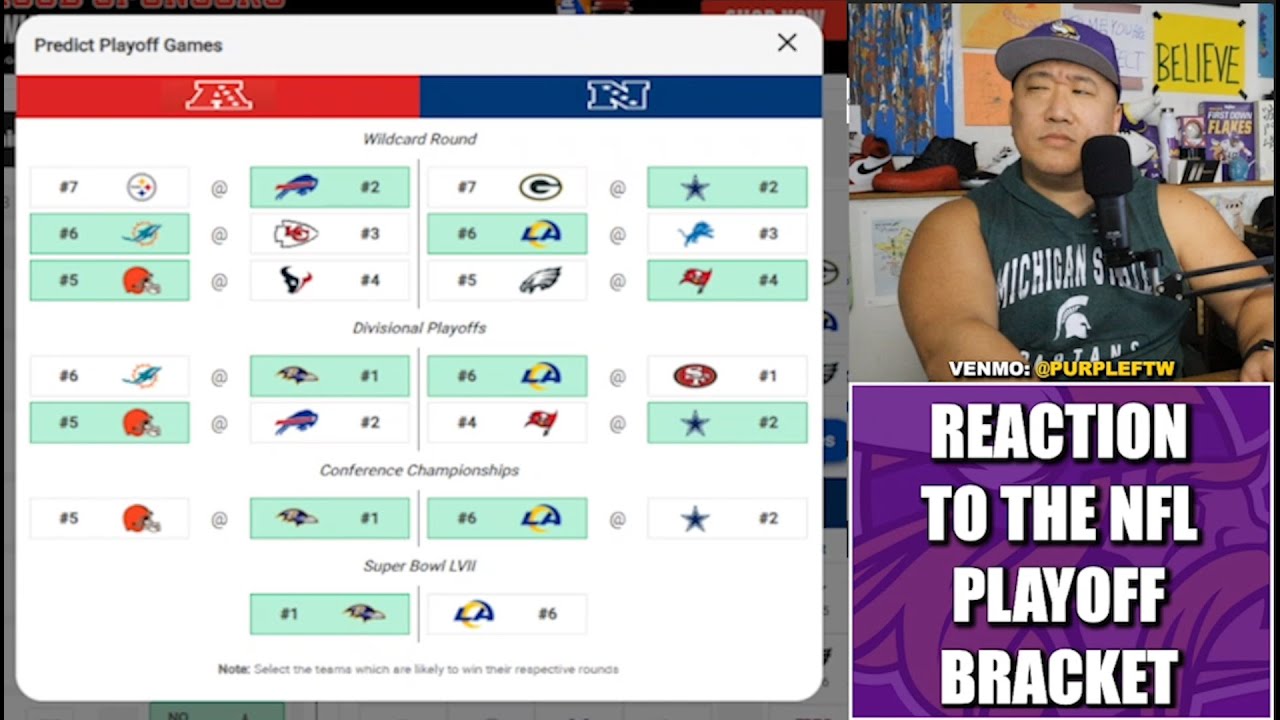 Reaction to the NFL Playoff Bracket - YouTube
