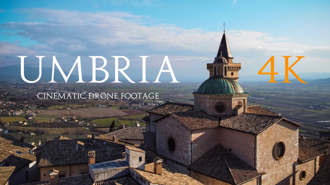 Umbria - cinematic drone footage 4K