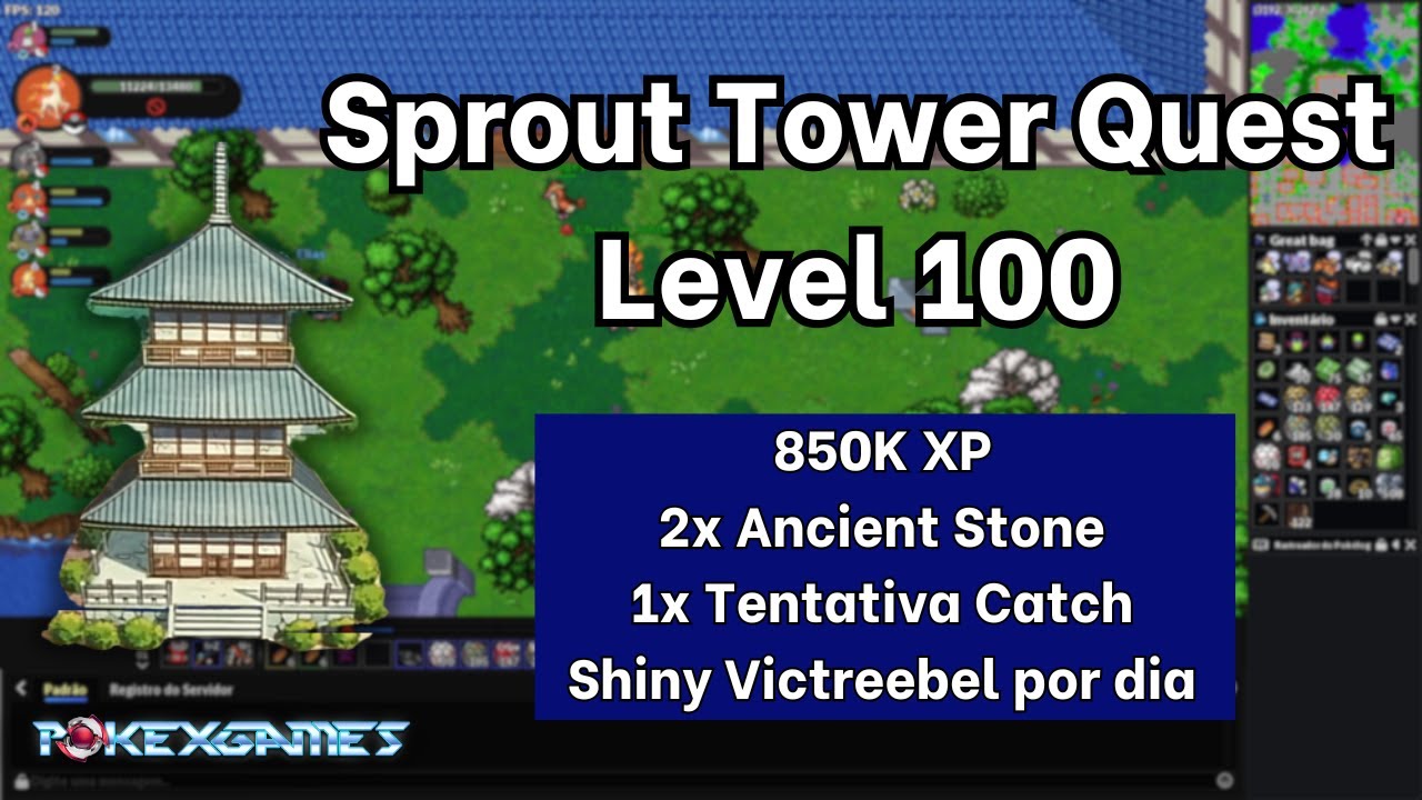 Sprout Tower Quest (Level 100) Johto Quests - PXG