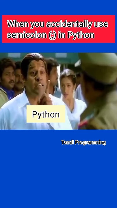 Semicolon in Python 🤔🧑‍💻 - YouTube