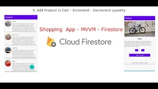 5. Add Product in Cart - Increment - Decrement Quantity  | Shopping App | MVVM | Firestore Net Worth