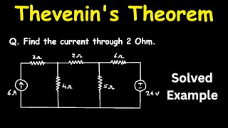 step by step thevenin's theorem solved example problem | thevenin's equivalent circuit and statement