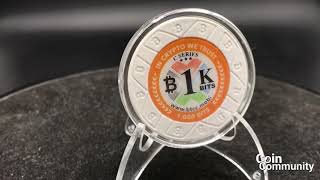 BTCC Mint Poker Chip funded with 0.001 btc or 1k bits physical