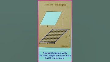 Area of a Parallelogram #MathReels