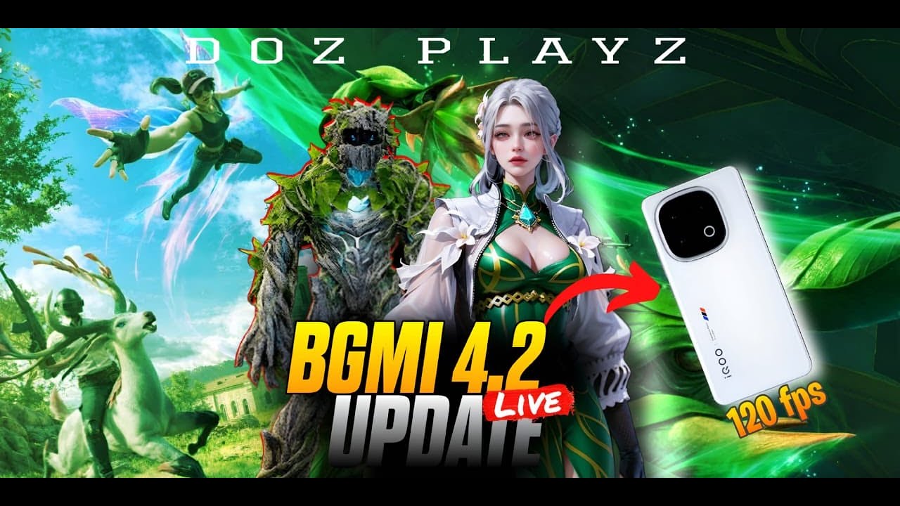 BGMI 4.2 UPDATE LIVE 🔥 New Features, New Mode & Gameplay! IQOO 13 120FPS 