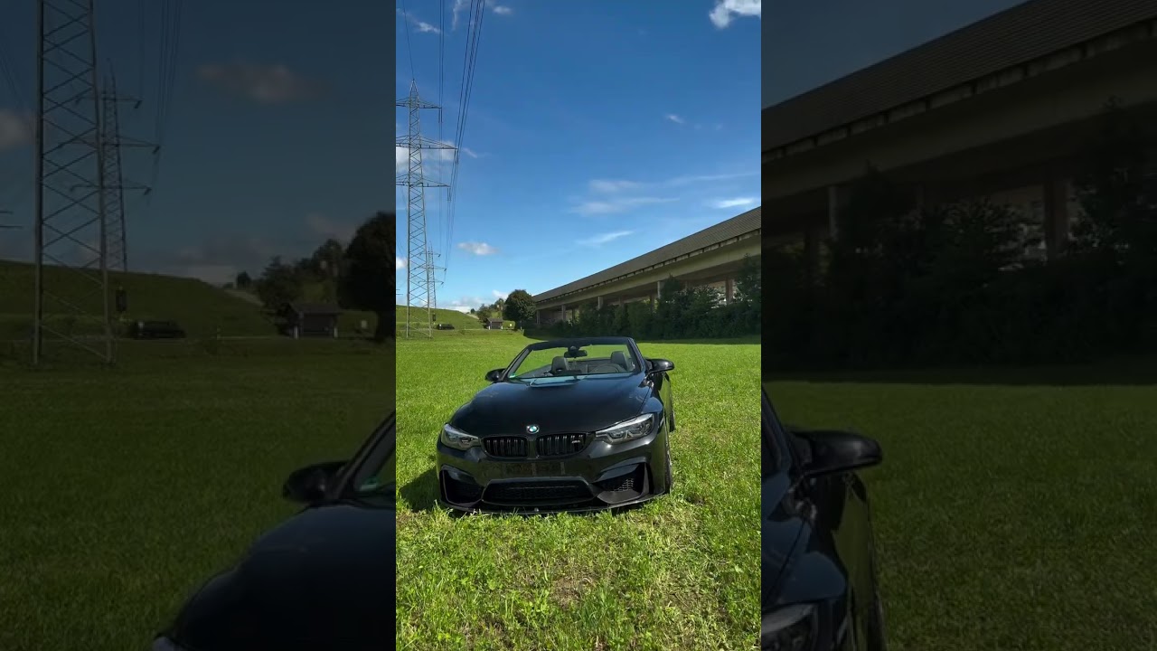 BMW M3 with open roof 