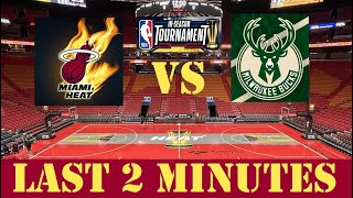 (NBA) Miami Heat VS Milwaukee Bucks (Clutch Last 2 Minutes)
