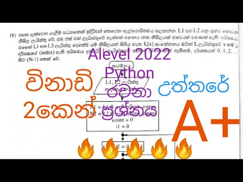 python 2022  alevel past paper (second paper) answer viral