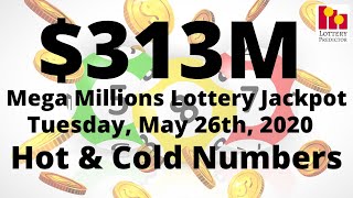 Mega Millions Hot & Cold Numbers - 26th May 2020