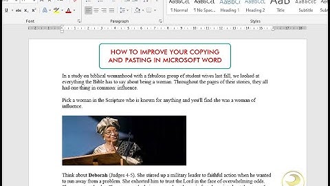 Improve your Copying and Pasting in Microsoft Word using the feature 