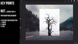 Using perspective and multiple files to composite in Procreate #procreate screenshot 5