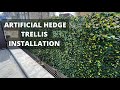 ARTIFICIAL HEDGE TRELLIS, FENCING AND SCREENING