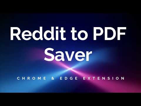 Reddit to PDF Saver video preview 2
