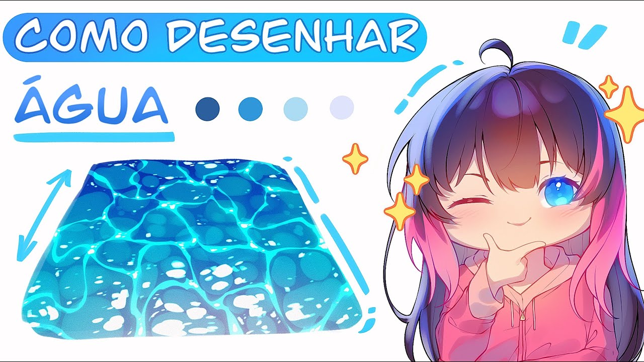 Como desenhar água 💦 // “mini” tutorial - YouTube