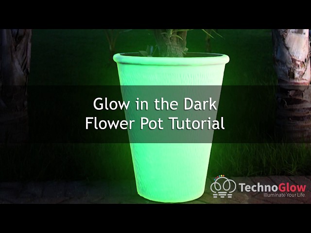 DIY Glow In The Dark Planters - Sweet and Simple Living