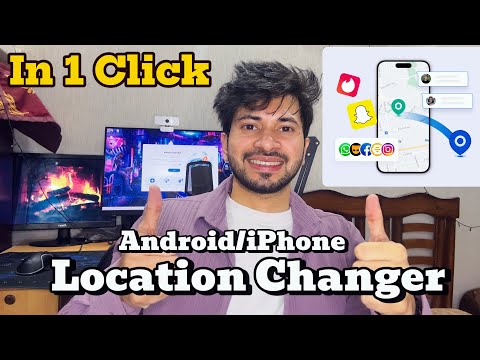 How To Change Location in just 1 click ( Magfone Location Changer😱📲)
