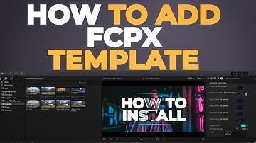 How to install Final Cut Pro X Template / Generator