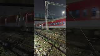 12631-Nellai SF Express #trains #indianrailways #tirunelveli #trainsounds #nighttrain #trainhorn