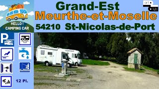 54 aire CC St Nicolas-de-Port Hello!camping-car