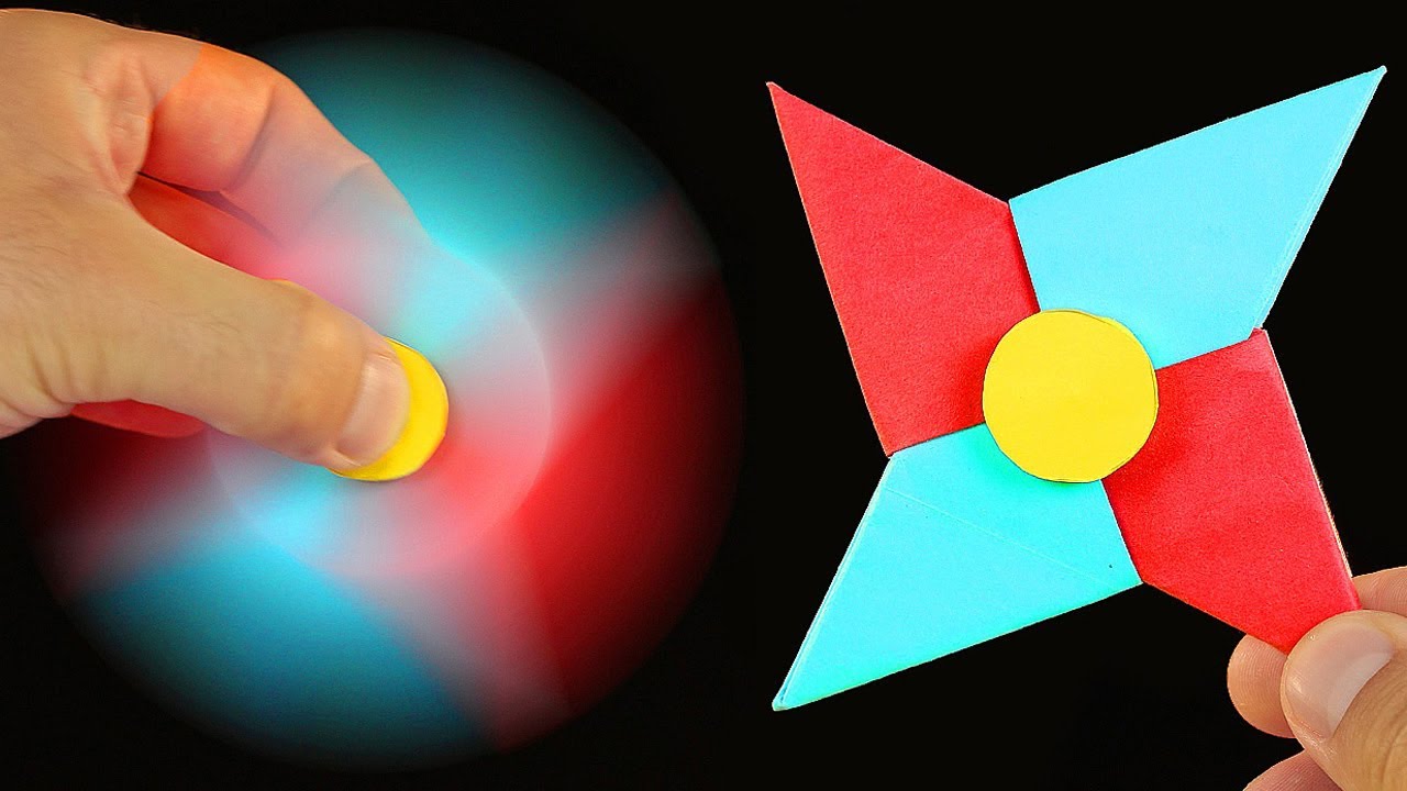 A Paper Fidget Spinner WITHOUT BEARINGS 