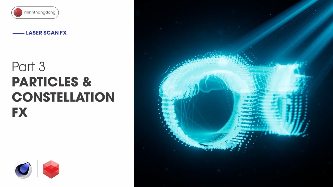 Cinema 4D redshift tutorial Laser Fx part 3 Particles and constellation ...