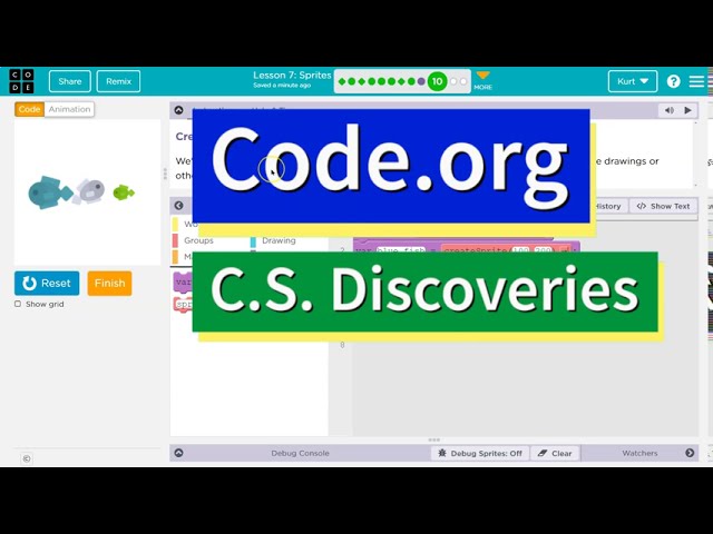 L7-10, Code.org, Express-2021, Lesson 7:Sprites in Action