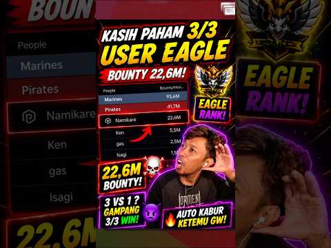 KASIH PAHAM USER EAGLE 22,6M! Auto 3/3 Sekali Combo 😈 | Blox Fruits PvP