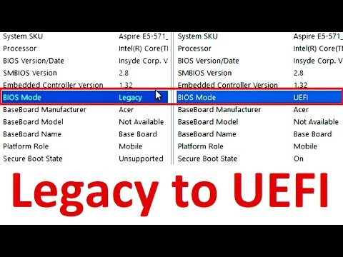 Video: Sådan Opgraderes Bios Til Uefi