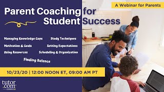 Introduction to Parent Coaching Subjects for Student Success