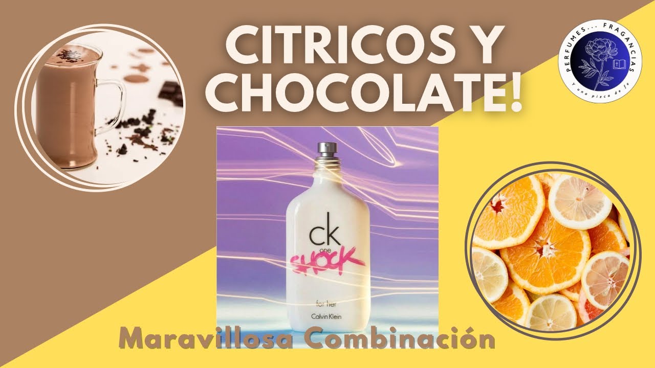 Calvin Klein One Shock for her. Chocolate y frutas Fragancia para clima calido. Todo un shock